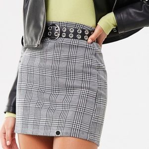 Gen Plaid Mini Skirt NWOT